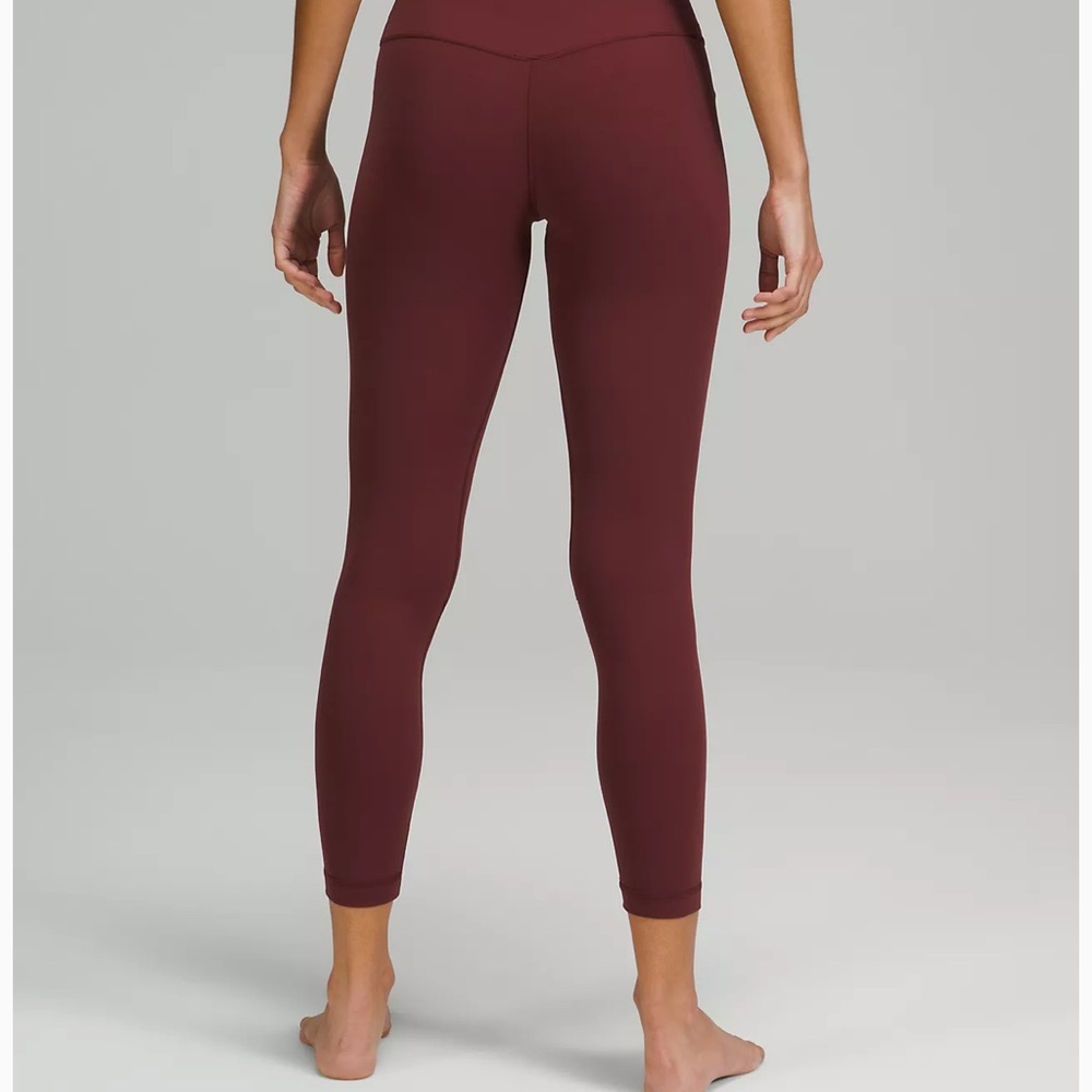 NWT lululemon athletica InStill HR Tight 25”. Size 12. Color MLWI - Mulled Wine. - Picture 6 of 9